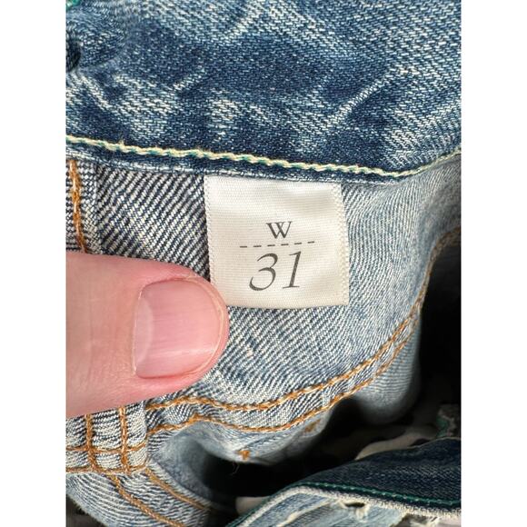 Loomstate‎ Organic Cotton Distressed Selvedge Straight Leg Jeans Men's 31 Blue - Picture 10 of 16